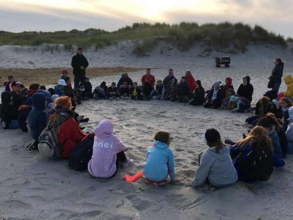 Ameland 2019 Kreis am Strand
